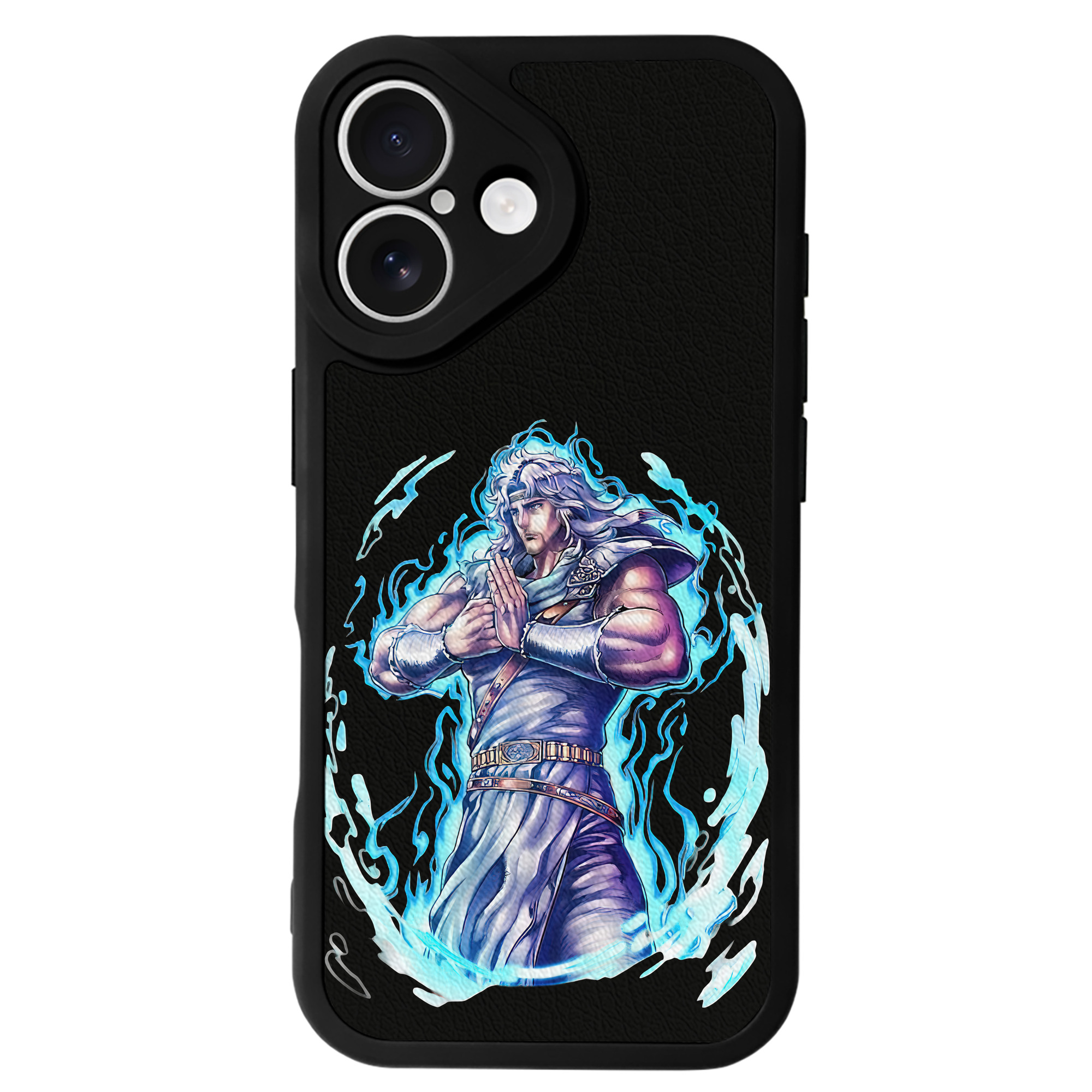 （画像用） 北斗の拳 Fist of the North Star 【iPhone 16シリーズ対応】シリコンスマホケース（レザー調） 材質：シリコン